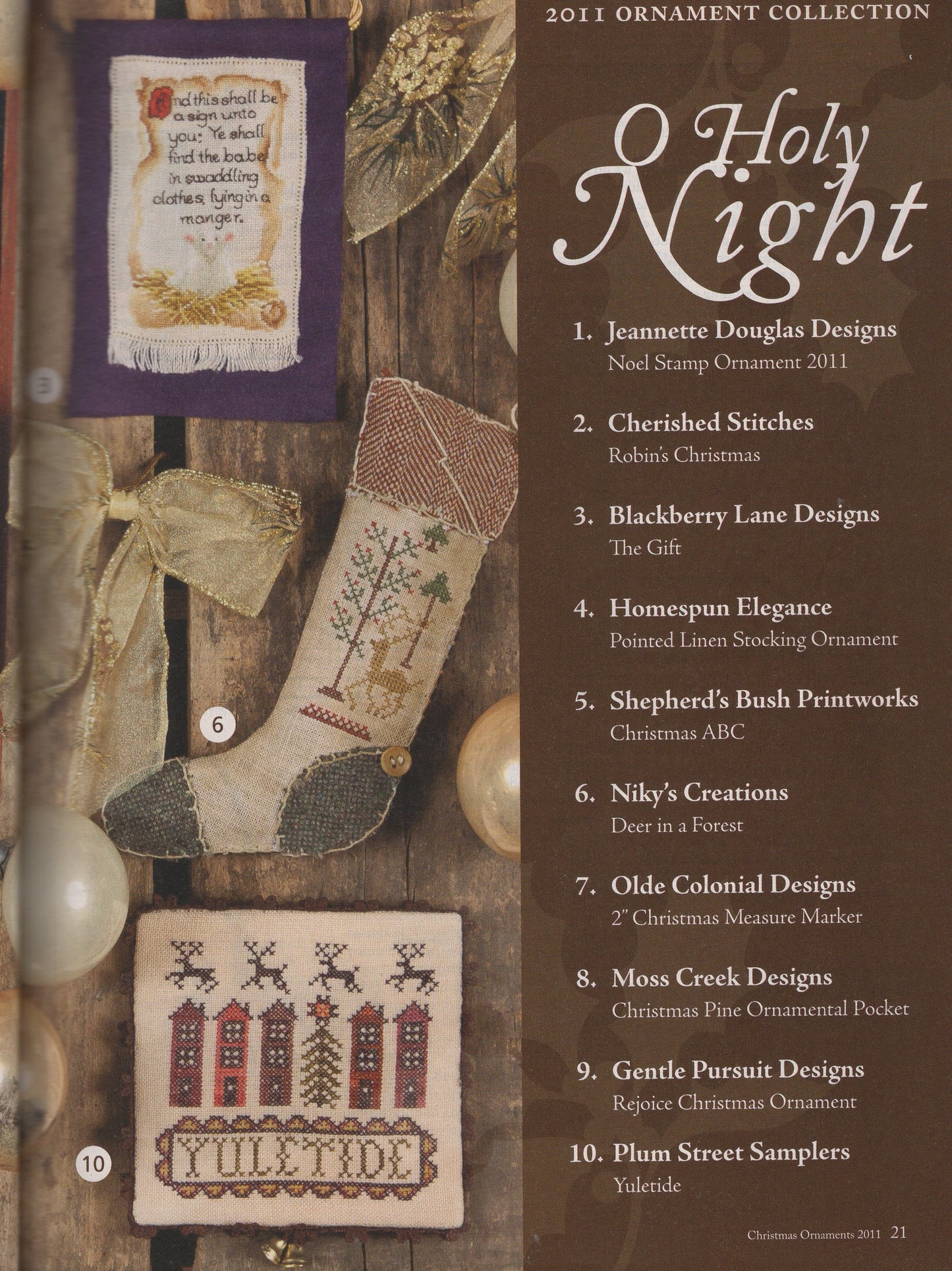 Just Cross Stitch, Volume 29, Number 6, Christmas 2011