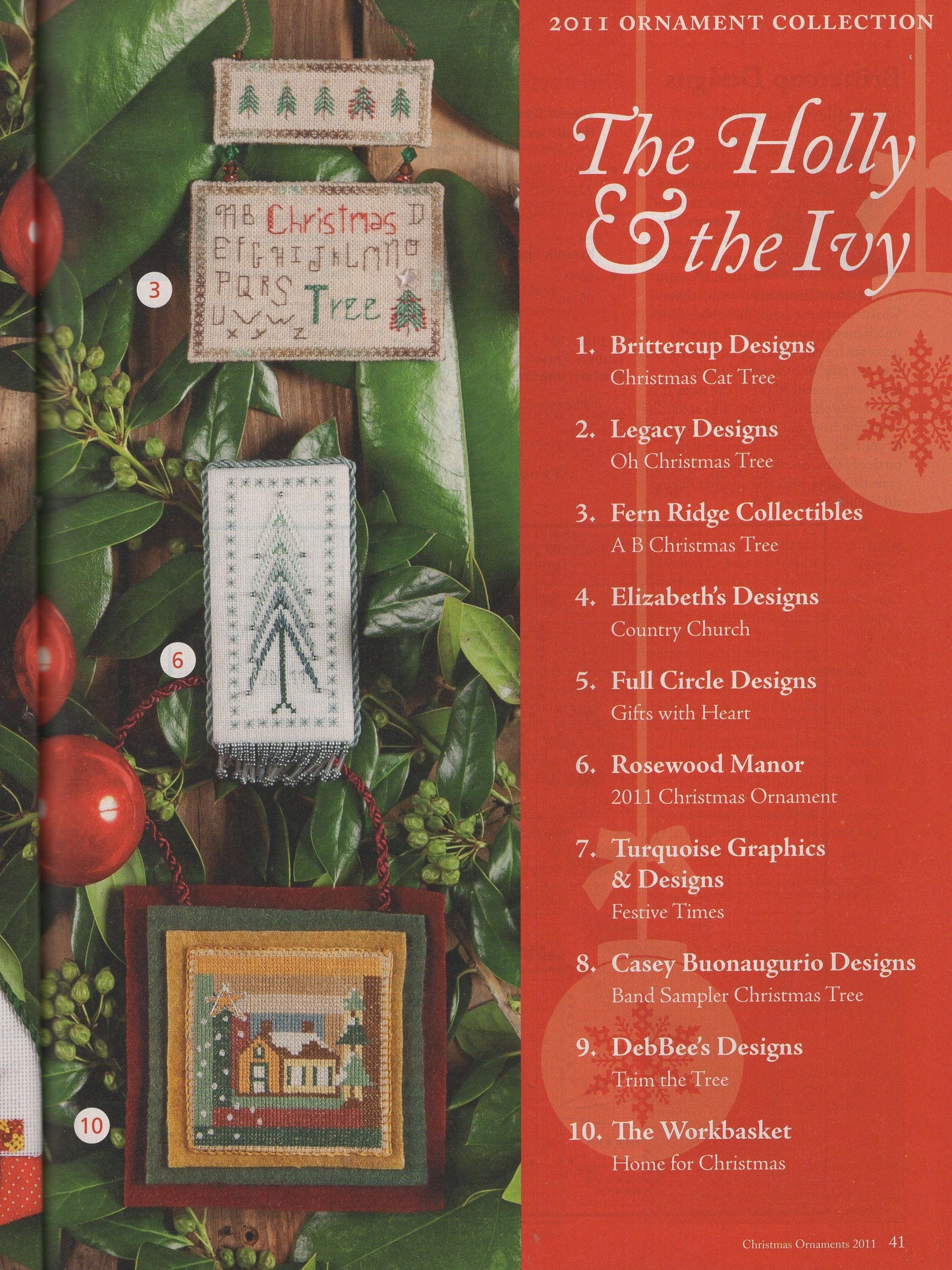 Just Cross Stitch, Volume 29, Number 6, Christmas 2011