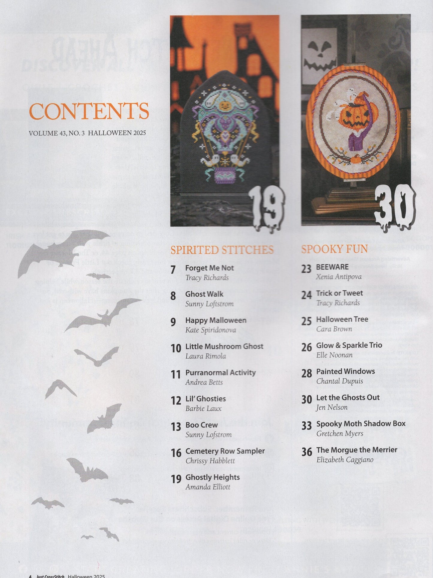 Just Cross Stitch, Volume 43, Number 3, Halloween 2025