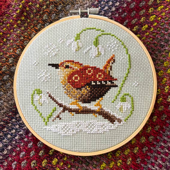 Wren and Snowdrops