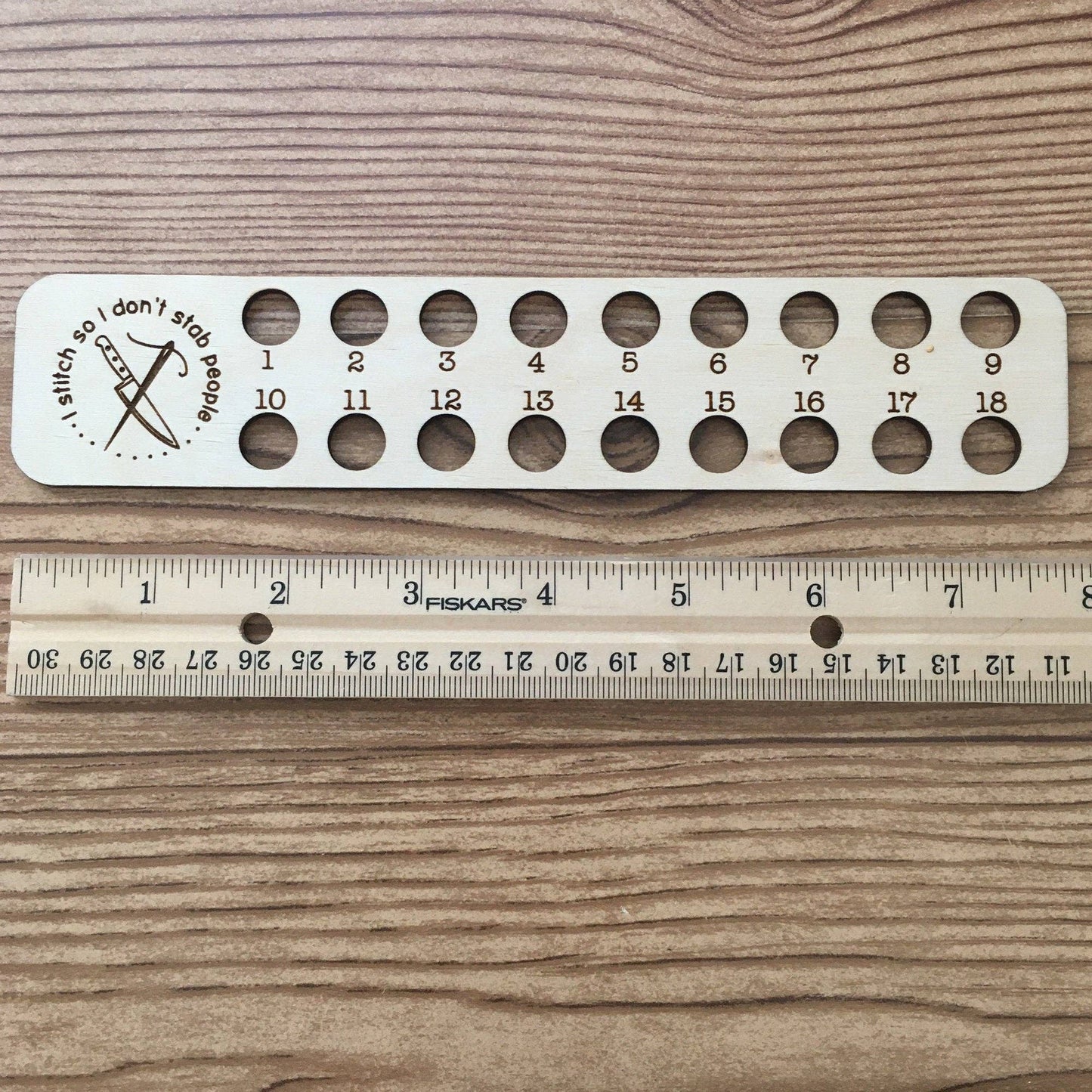 wooden thread keeper