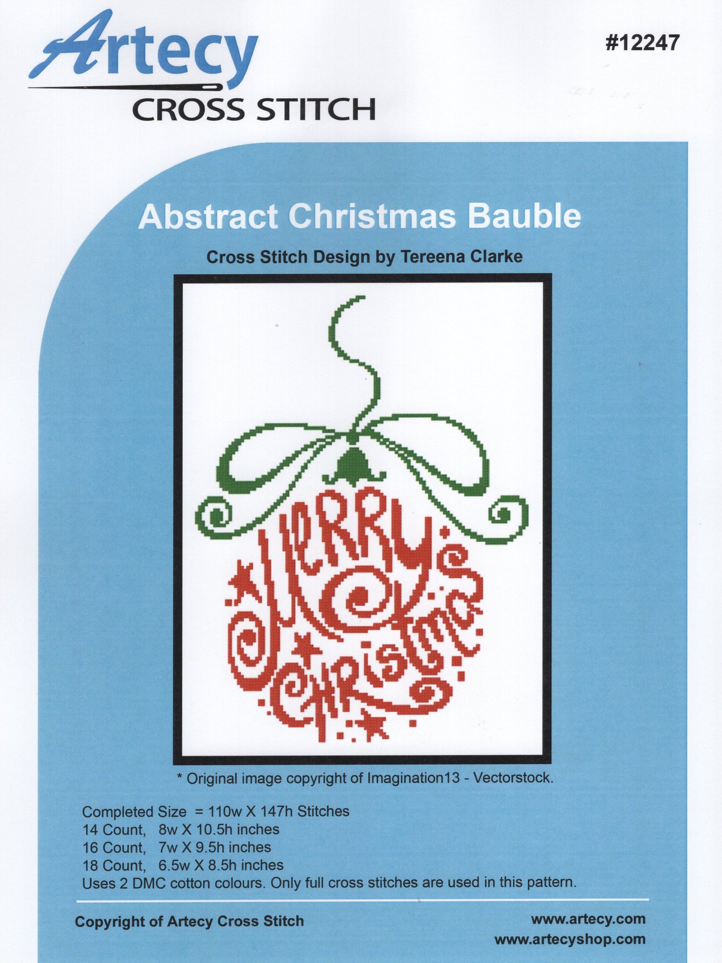 Abstract Christmas Bauble - #12247