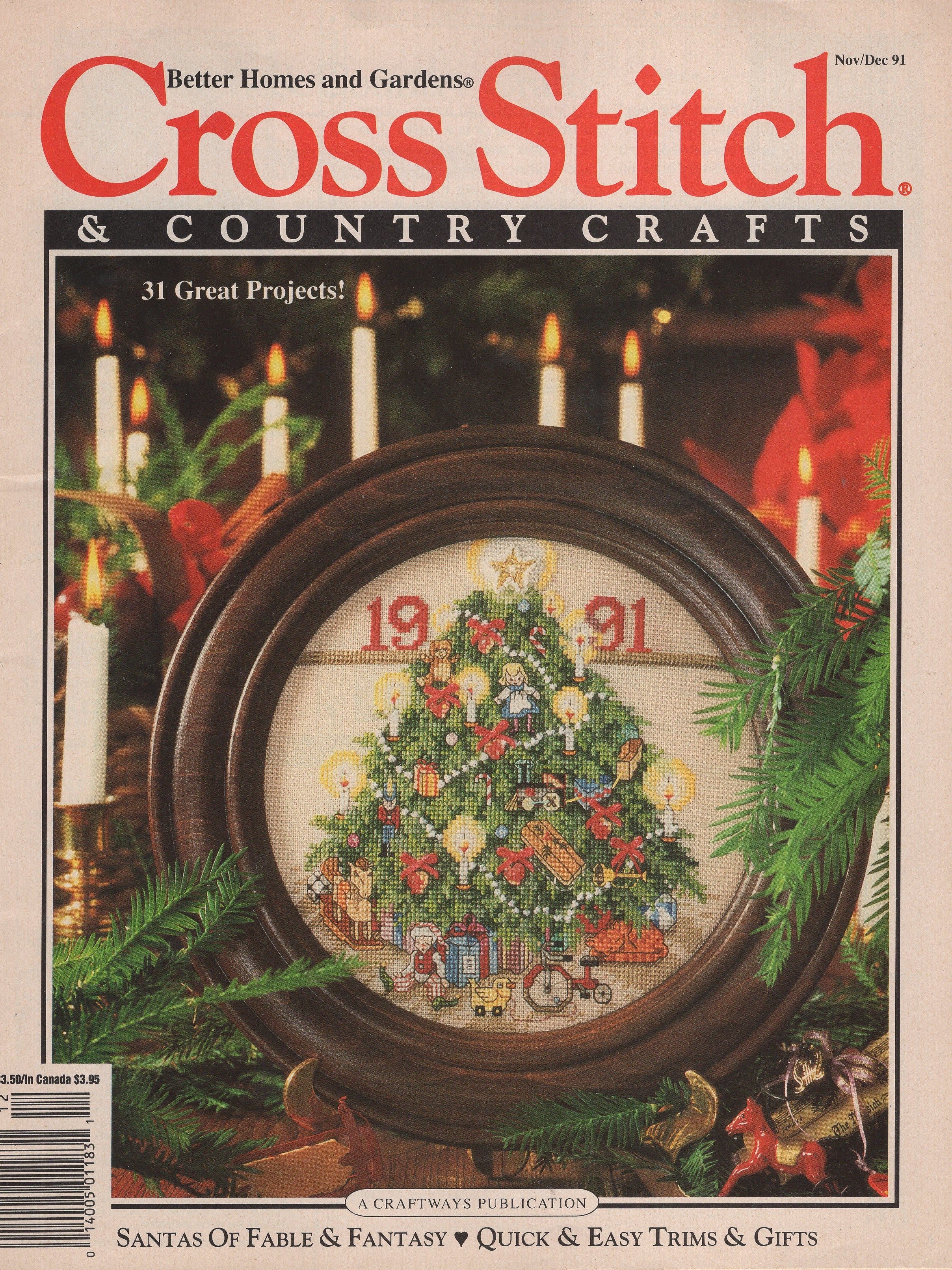 Better Homes and Gardens Cross Stitch & Country Crafts, Volume 7, Numb ...