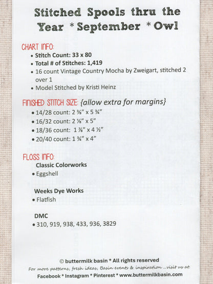 Stitched Spools Thru The Year September