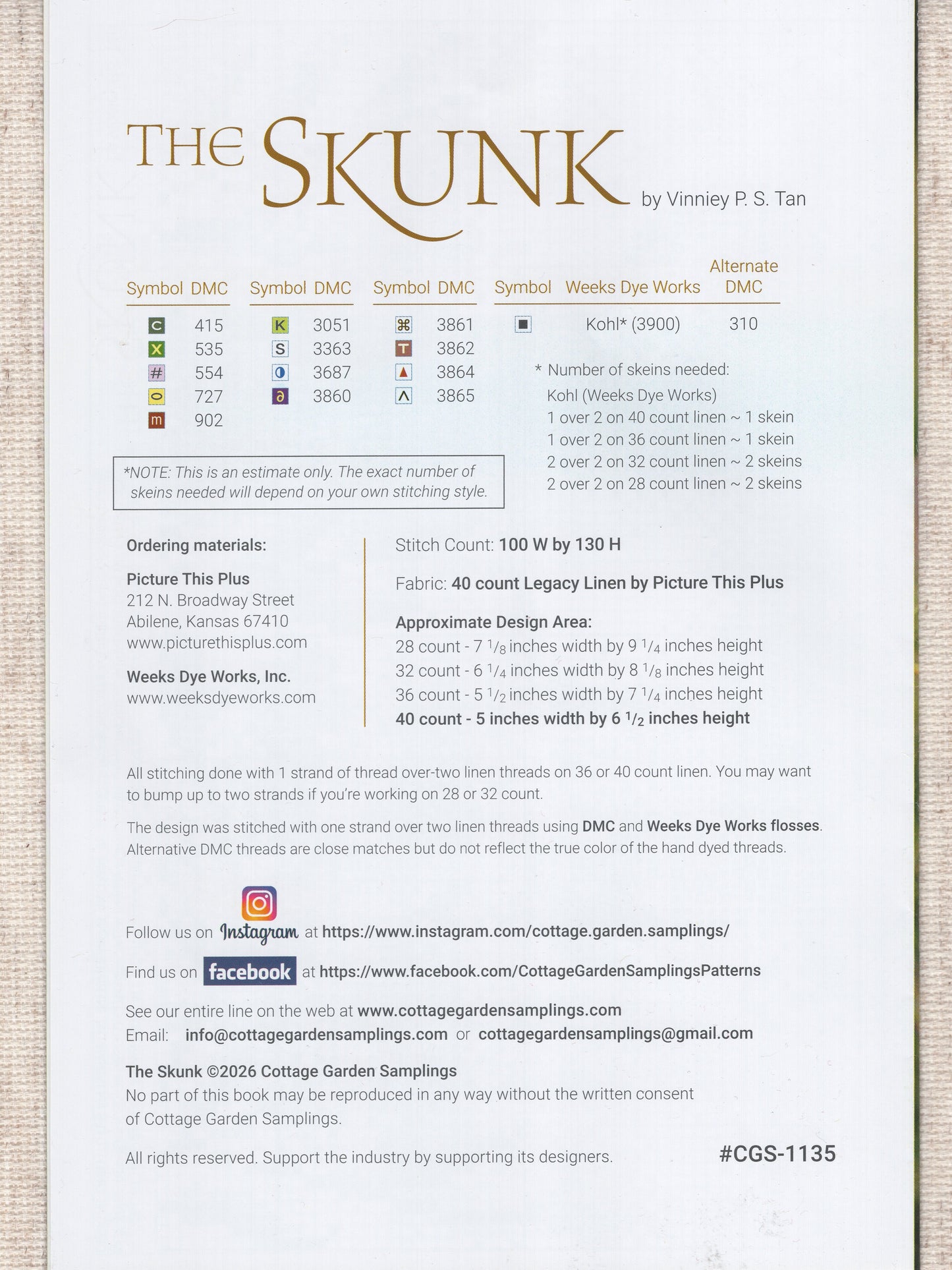 The Skunk - CGS-1135