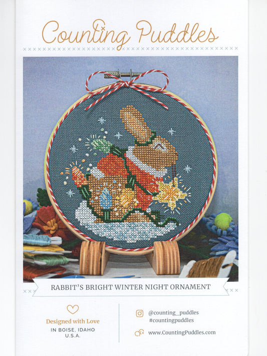 Rabbit's Bright Winter Night Ornament