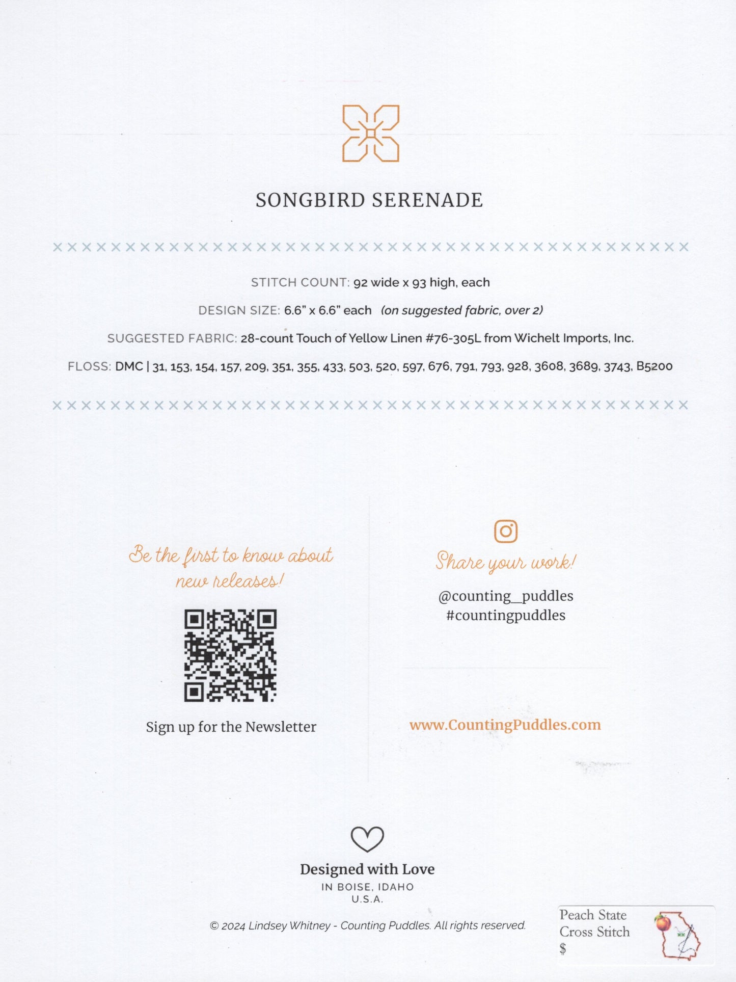 Songbird Serenade - 2 charts included