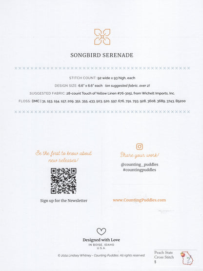 Songbird Serenade - 2 charts included