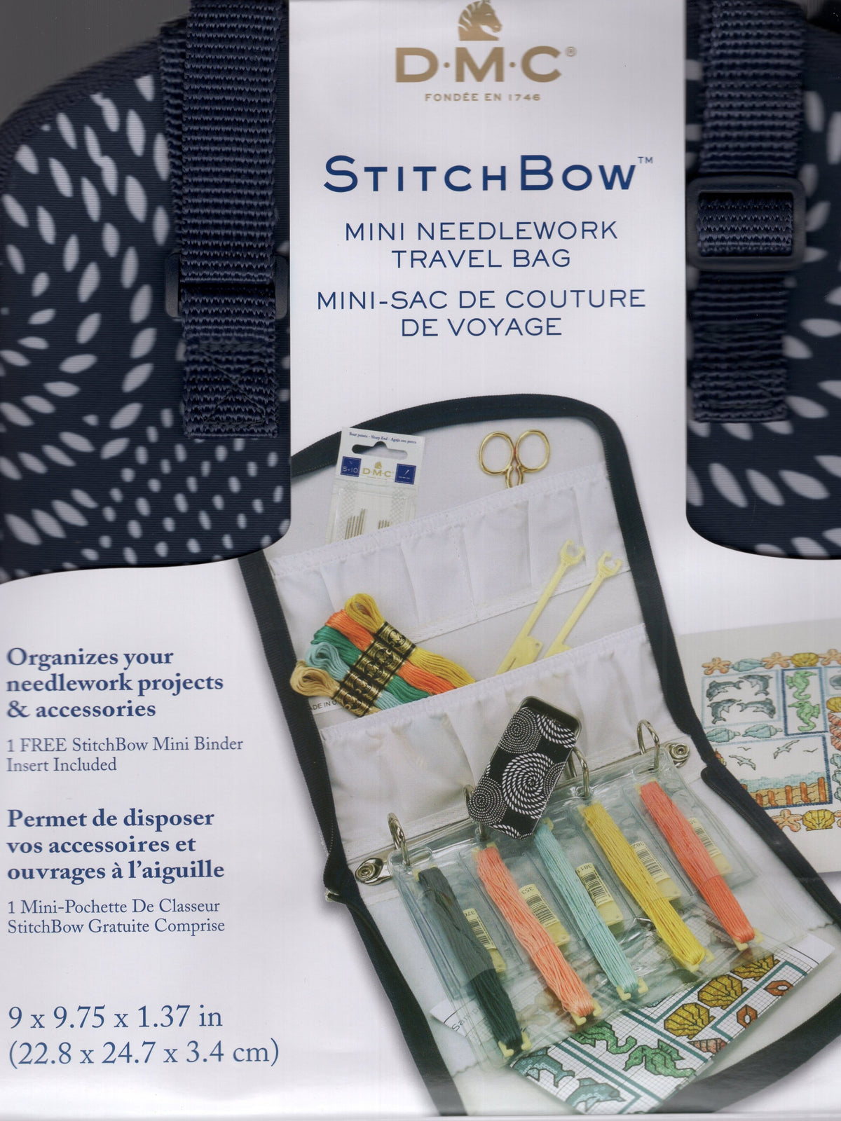 Stitch Bow - mini travel bag