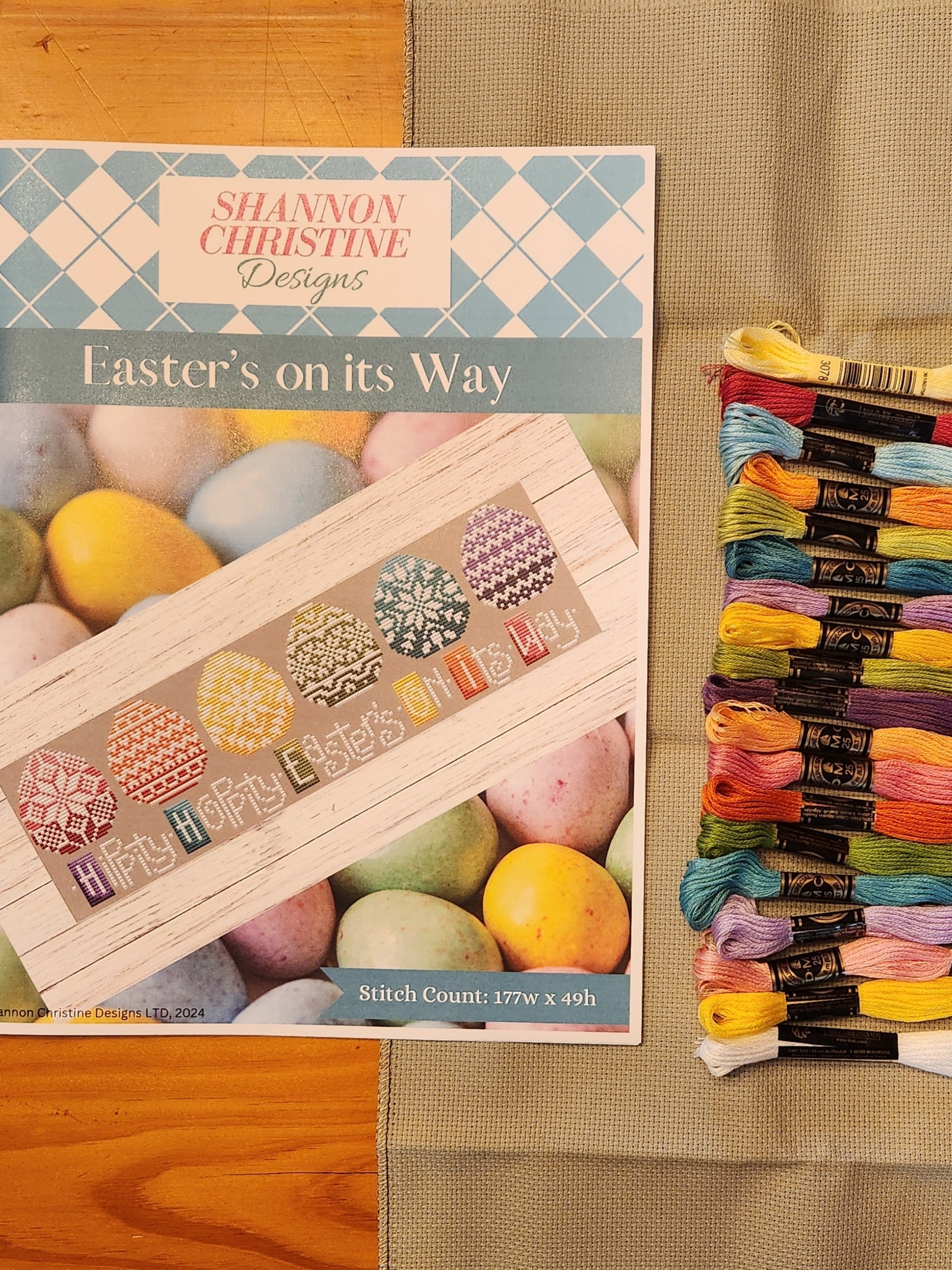 PSCS Easter 2026 - PFF kit – Peach State Cross Stitch