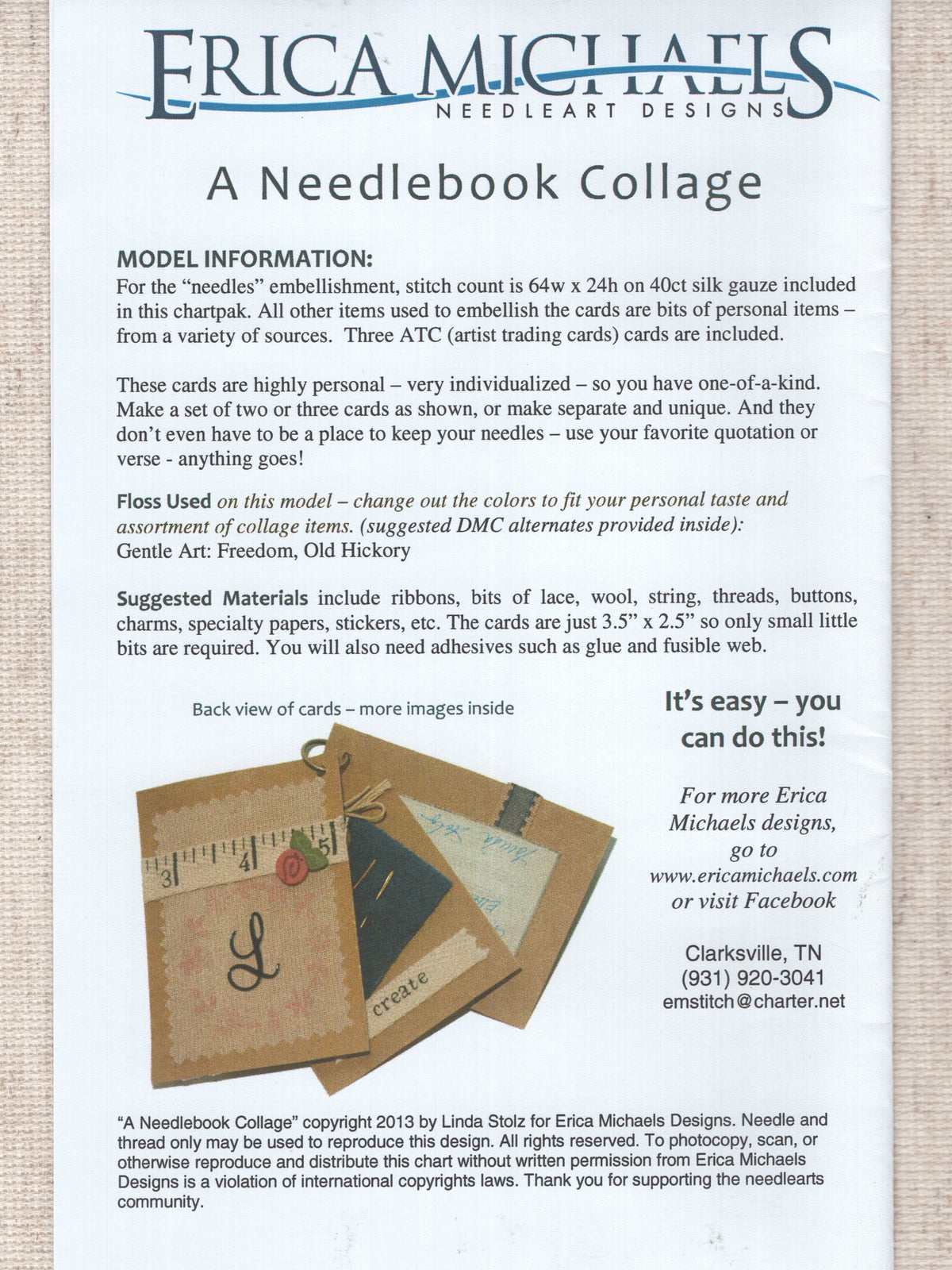 A Needlebook Collage