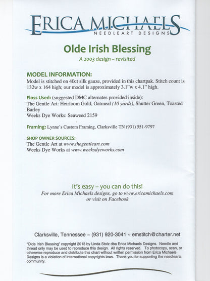 Olde Irish Blessing (2003 design - revisited)
