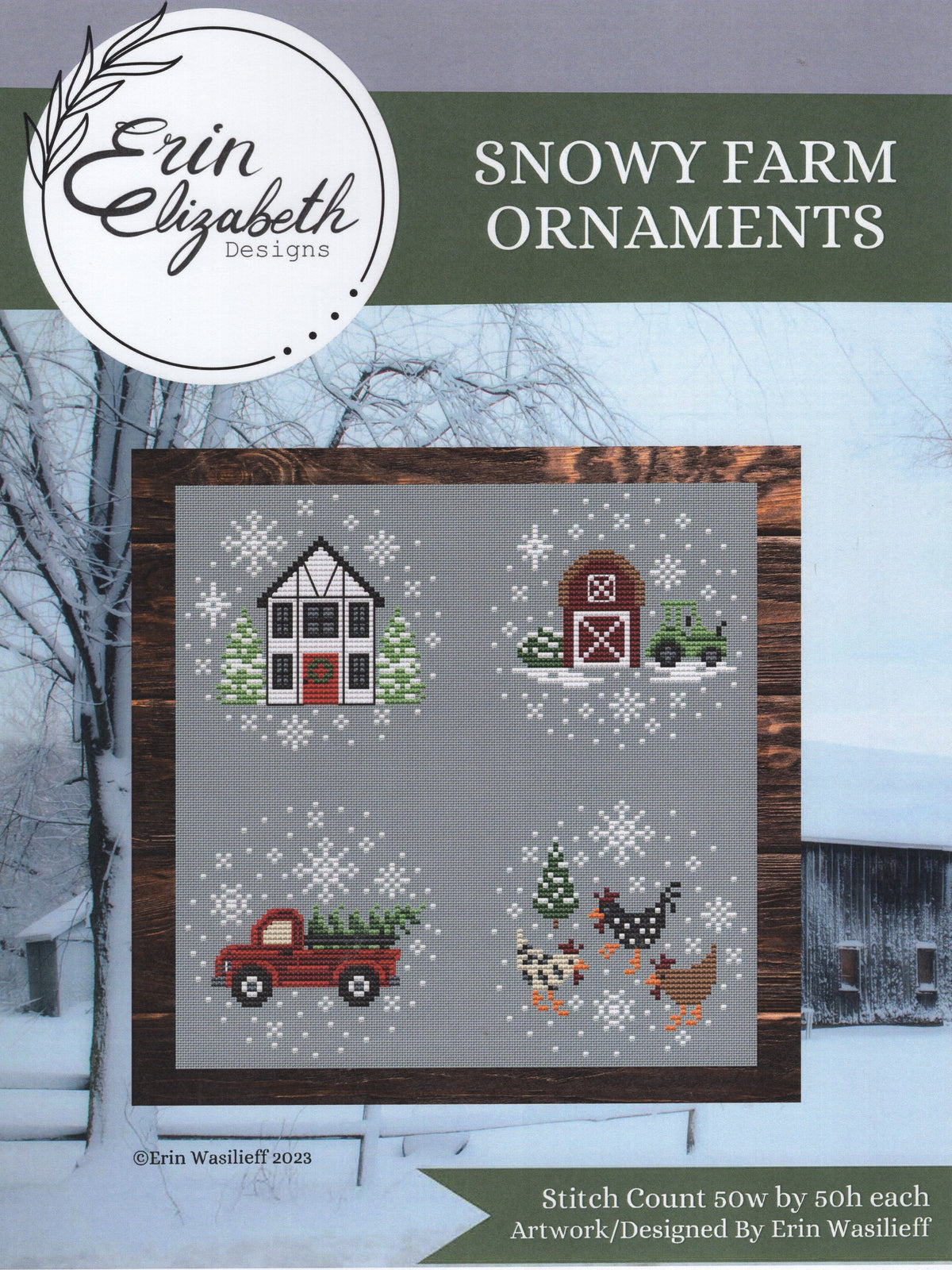 Snowy Farm Ornaments