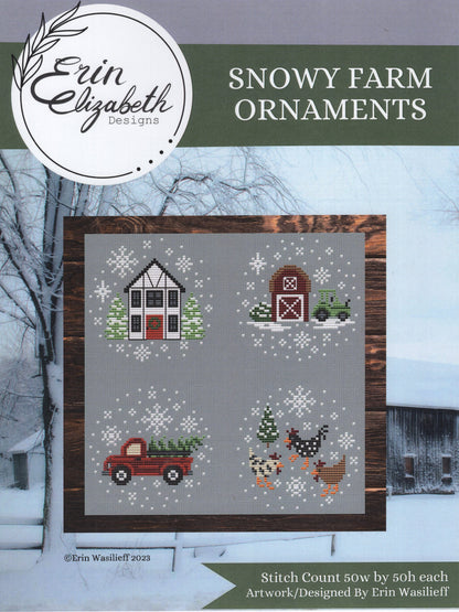 Snowy Farm Ornaments