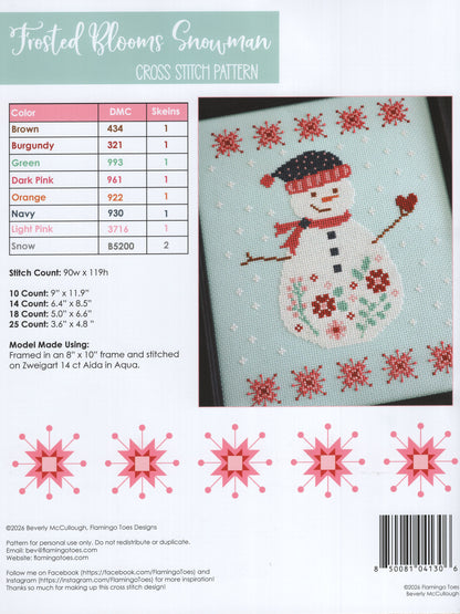 Frosted Blooms Snowman