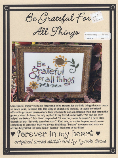 Be Grateful For All Things - FF-131