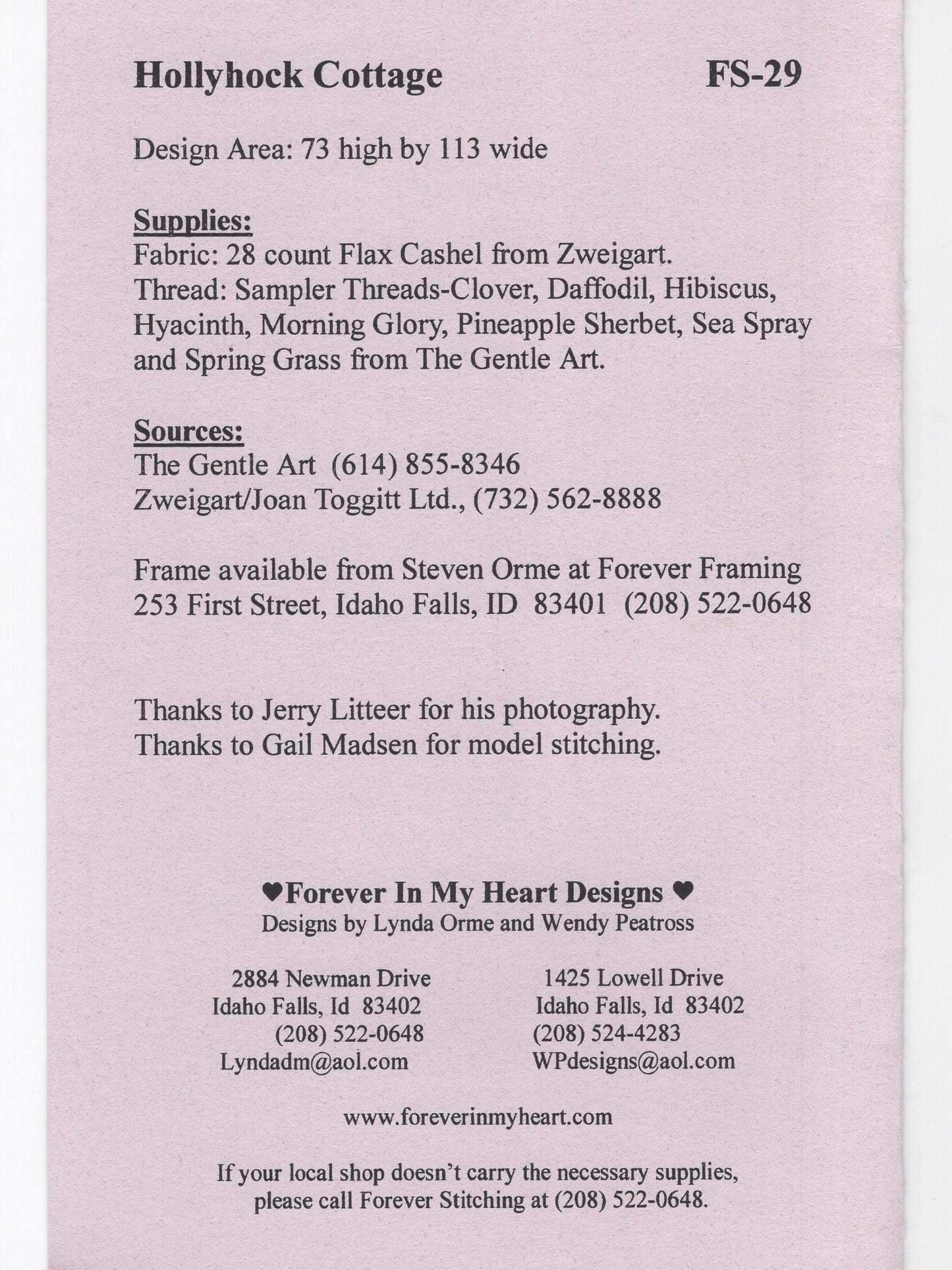 Hollyhock Cottage- FS-29