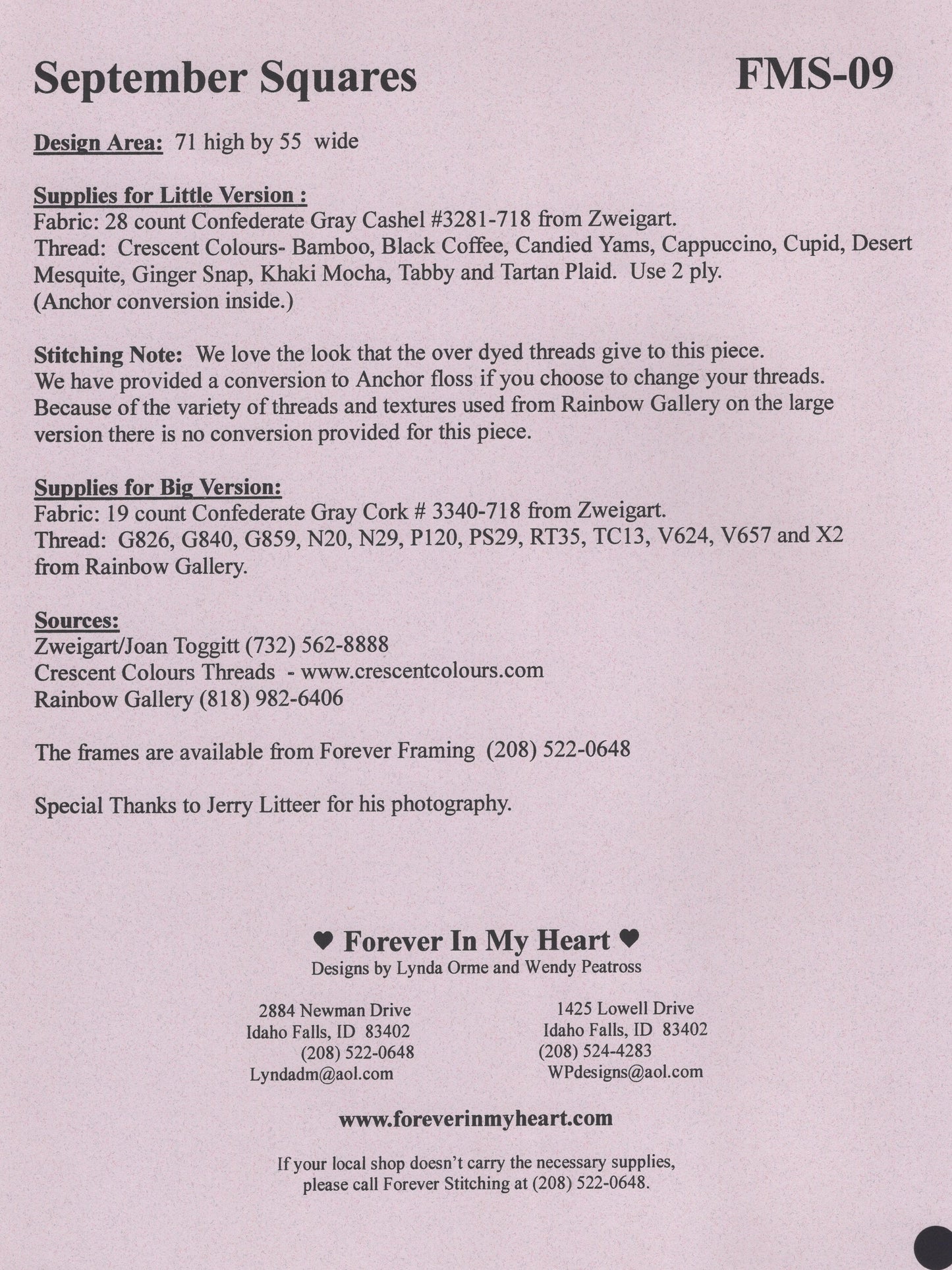 September Squares - FMS-09