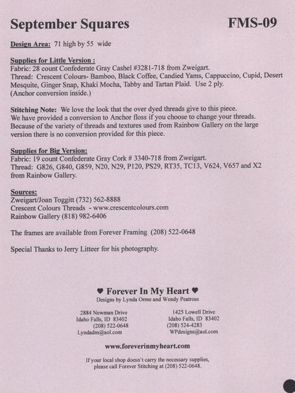 September Squares - FMS-09