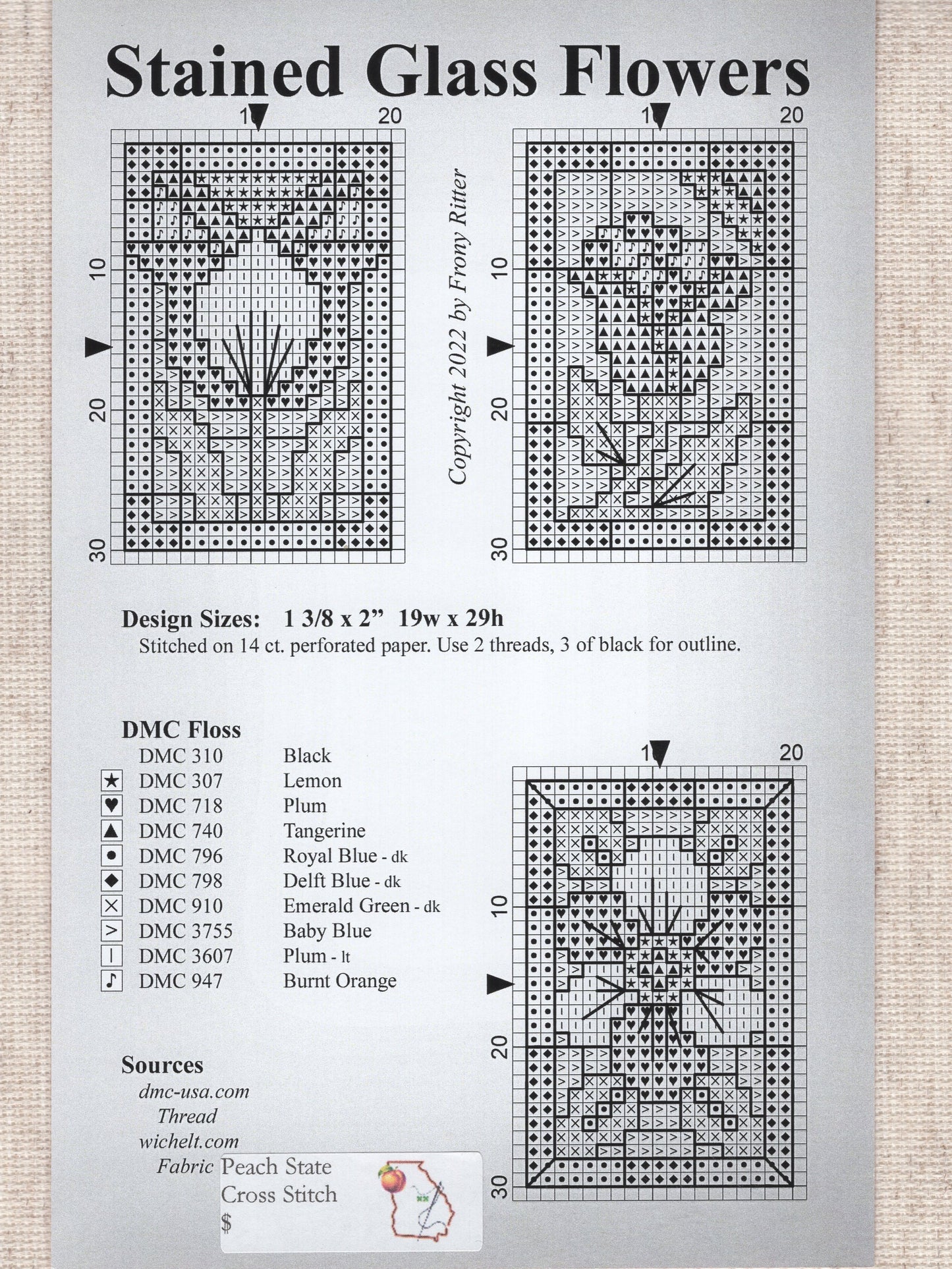 Stained Glass Flowers - SPS#9