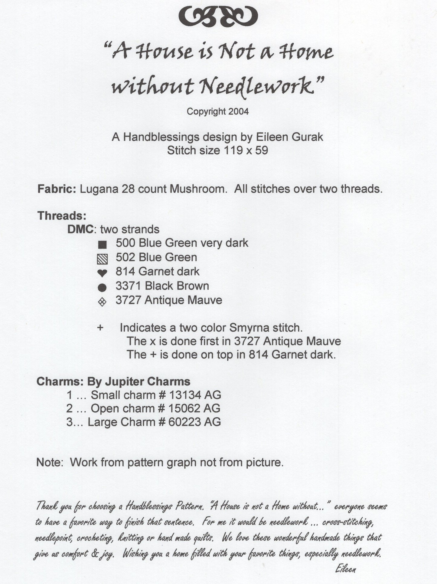 A House is not a Home without Needlework