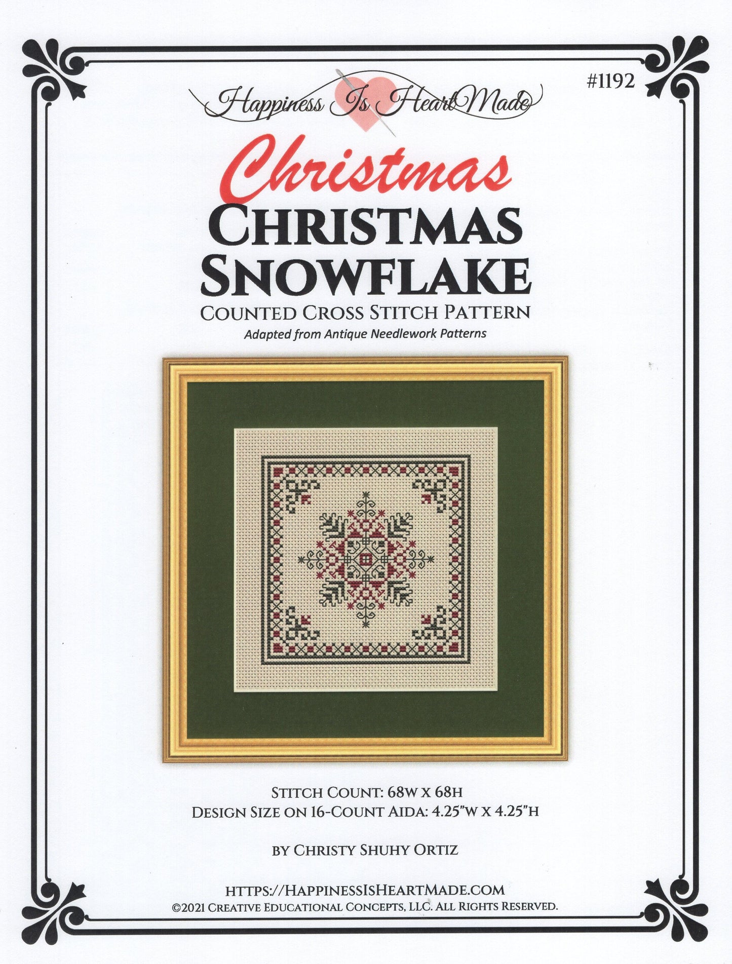 Christmas Snowflake - #1192