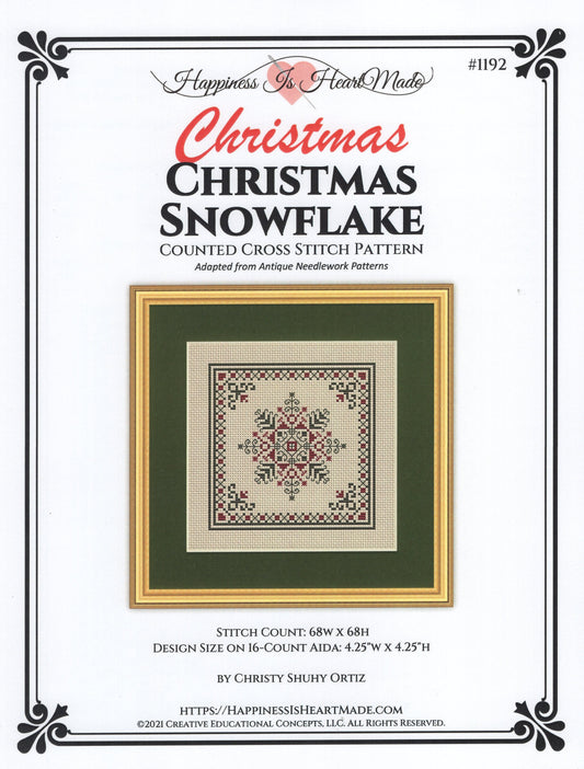Christmas Snowflake - #1192