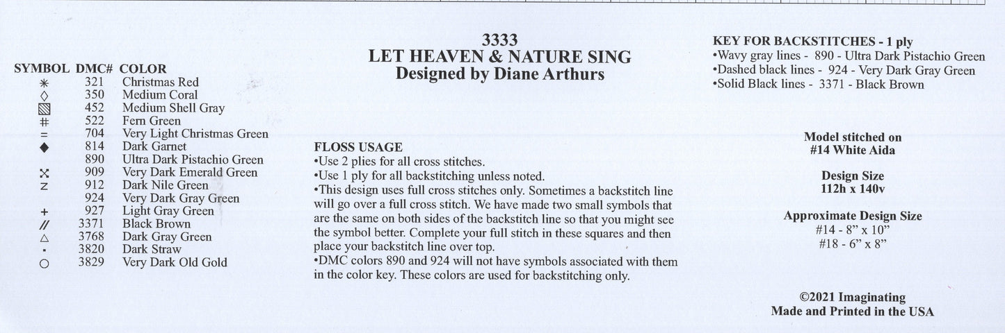 Let Heaven and Nature Sing - #3333