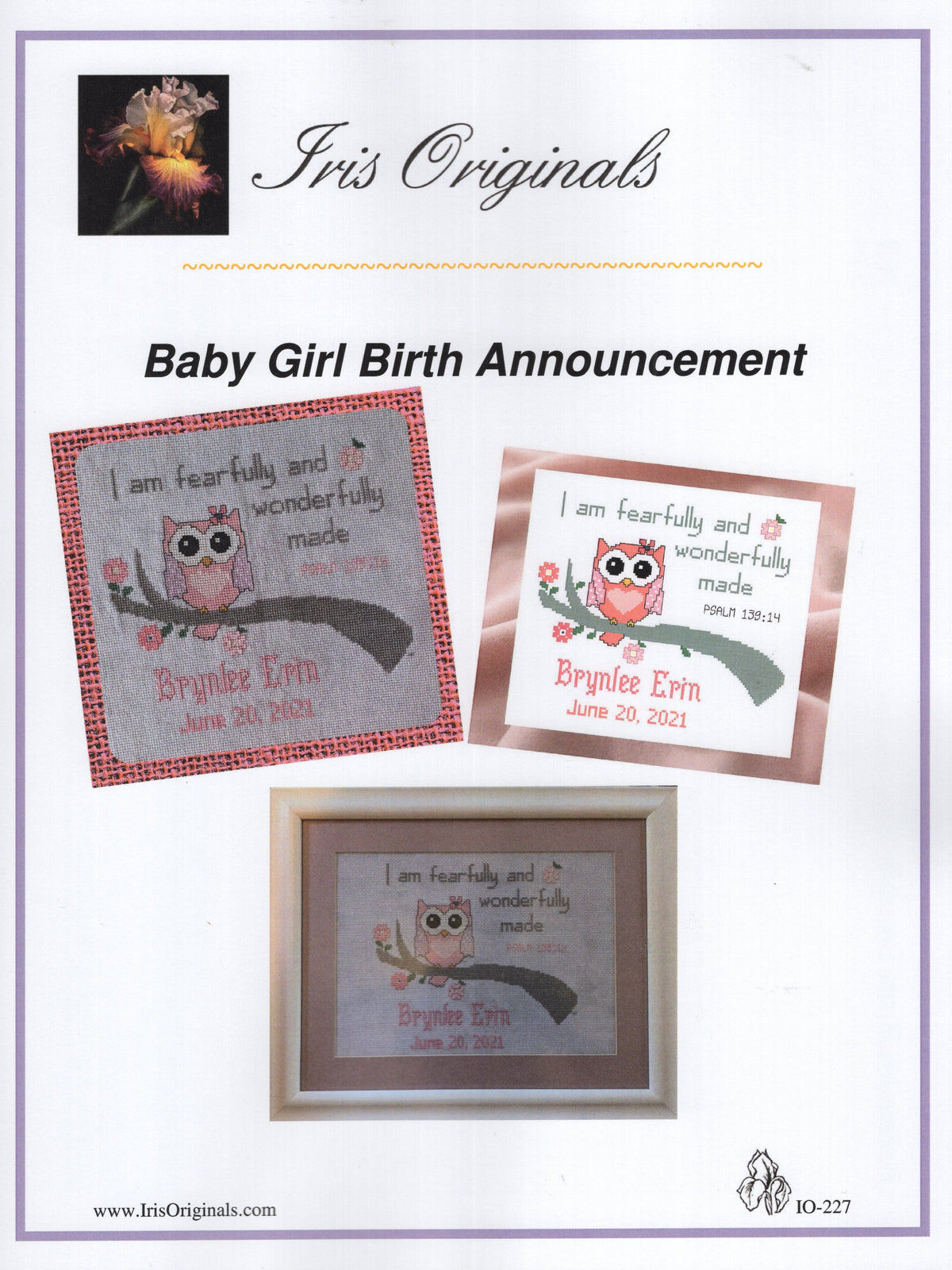 Baby Girl Birth Announcement