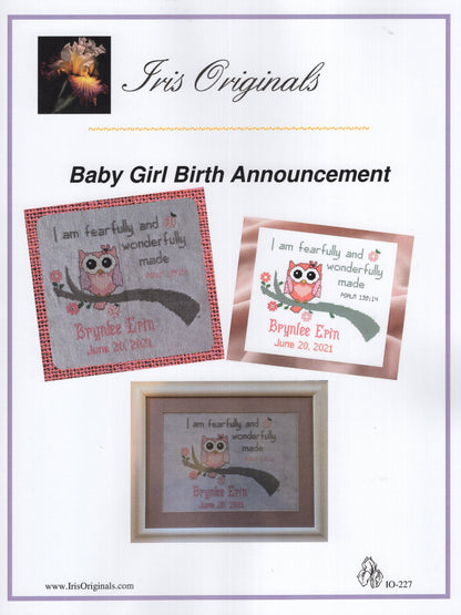 Baby Girl Birth Announcement