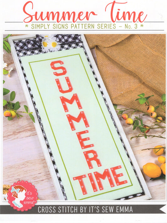 Summer Time, Simply Signs Pattern Series - #3 - ISE-4005