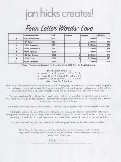 Four Letter Words: Love
