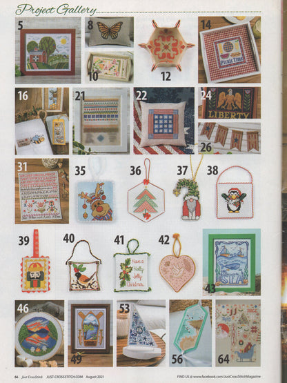 Just Cross Stitch, Volume 39, Number 4, August 2021