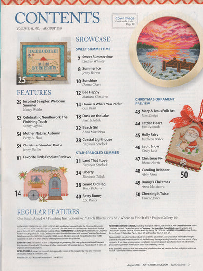 Just Cross Stitch, Volume 41, Number 4, August 2023