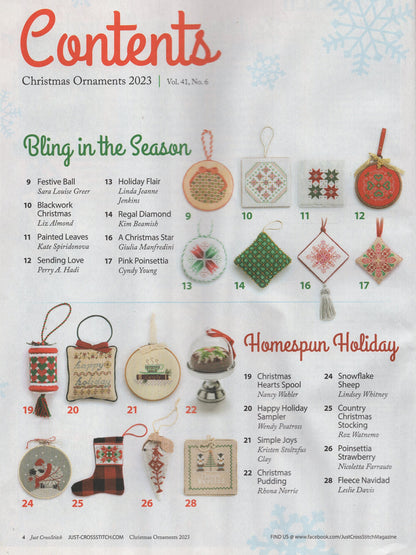 Just Cross Stitch, Volume 41, Number 6, Christmas 2023