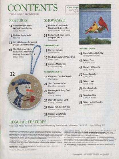 Just Cross Stitch, Volume 38, Number 7, December 2020