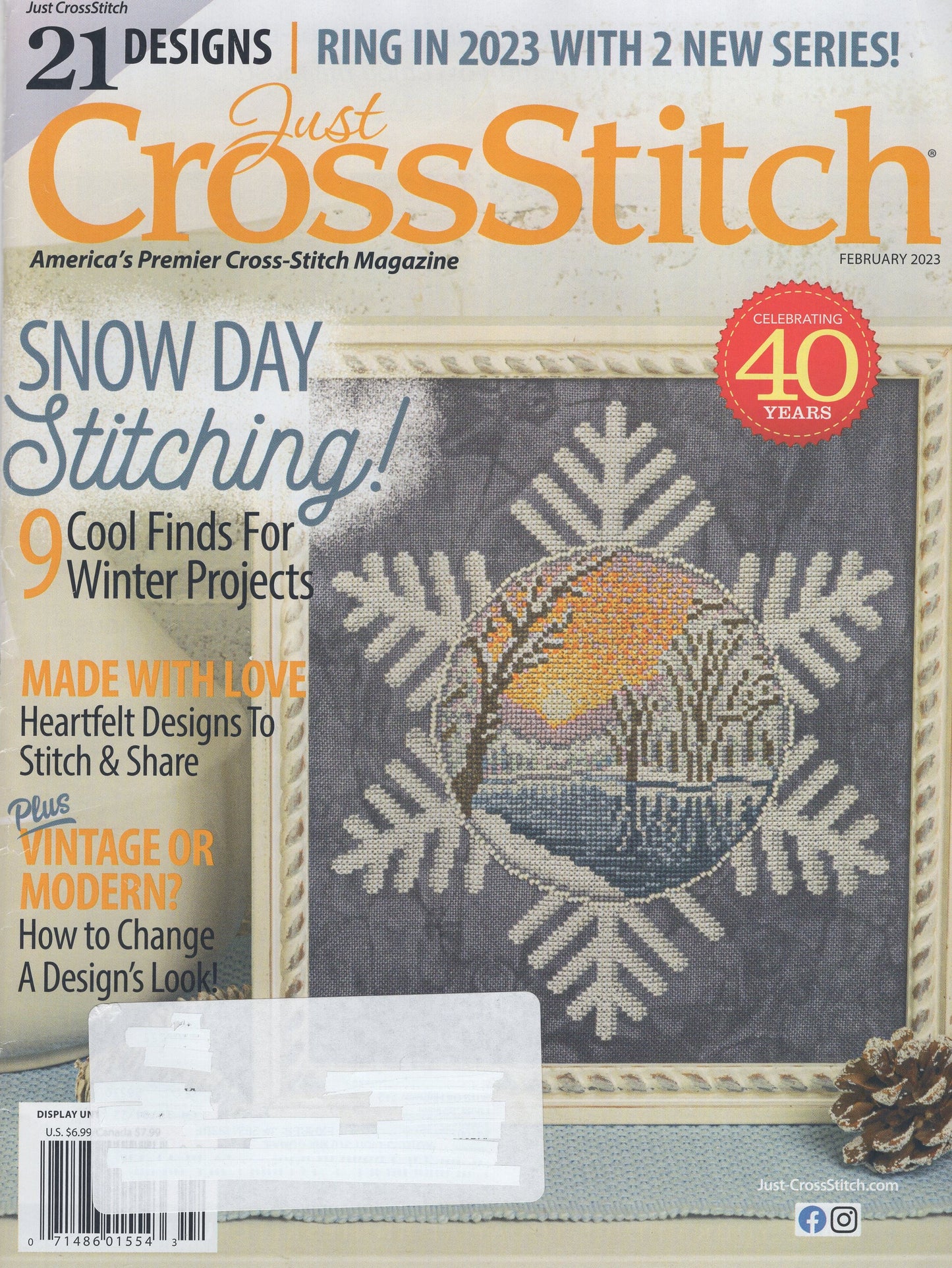 Just Cross Stitch, Volume 41, Number 1, February 2023