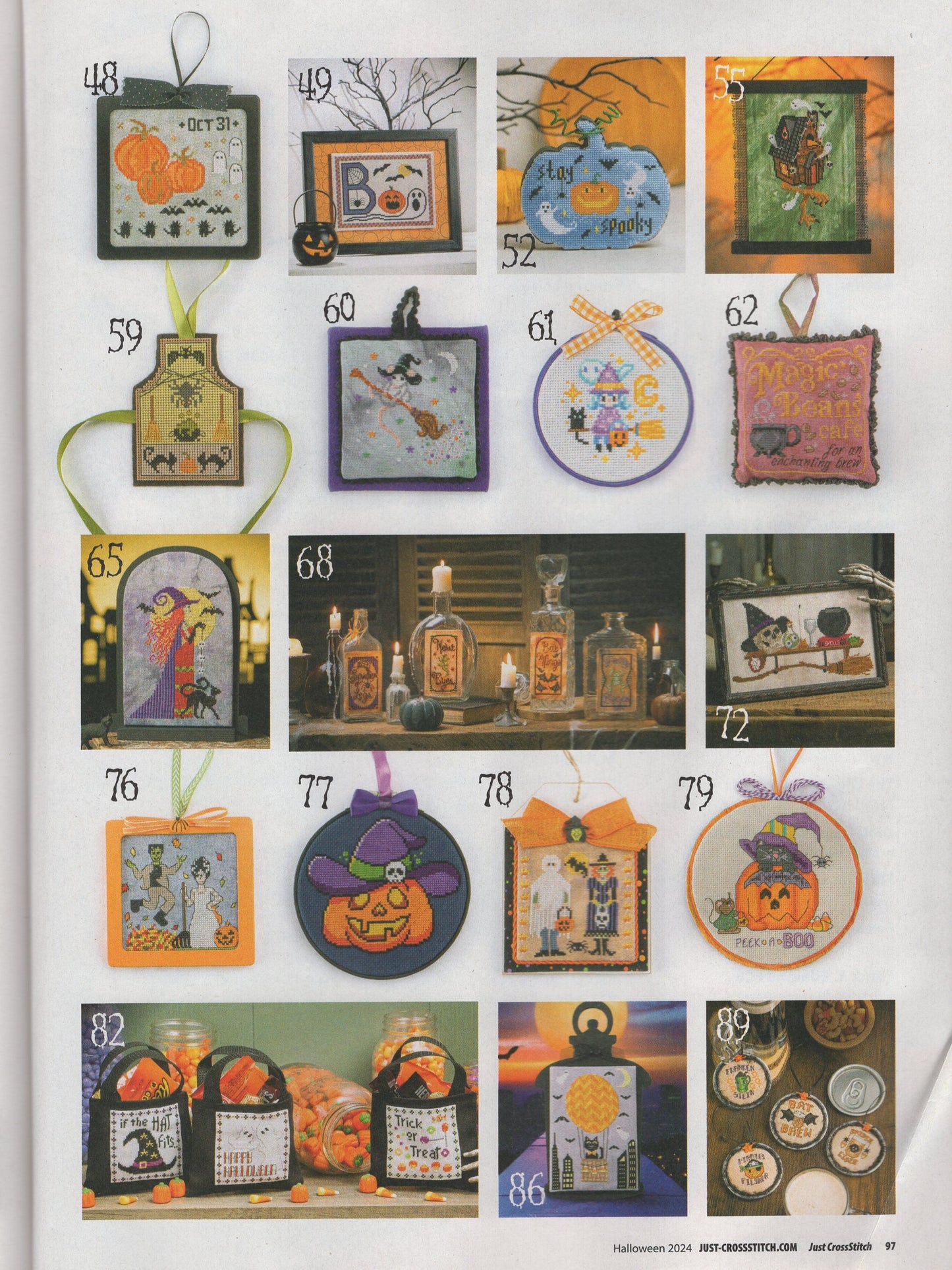 Just Cross Stitch, Volume 42, Number 3, Halloween 2024