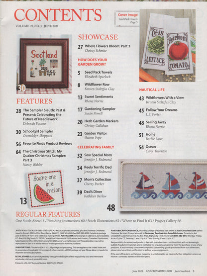 Just Cross Stitch, Volume 39, Number 3, June 2021