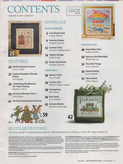 Just Cross Stitch, Volume 41, Number 3, June 2023