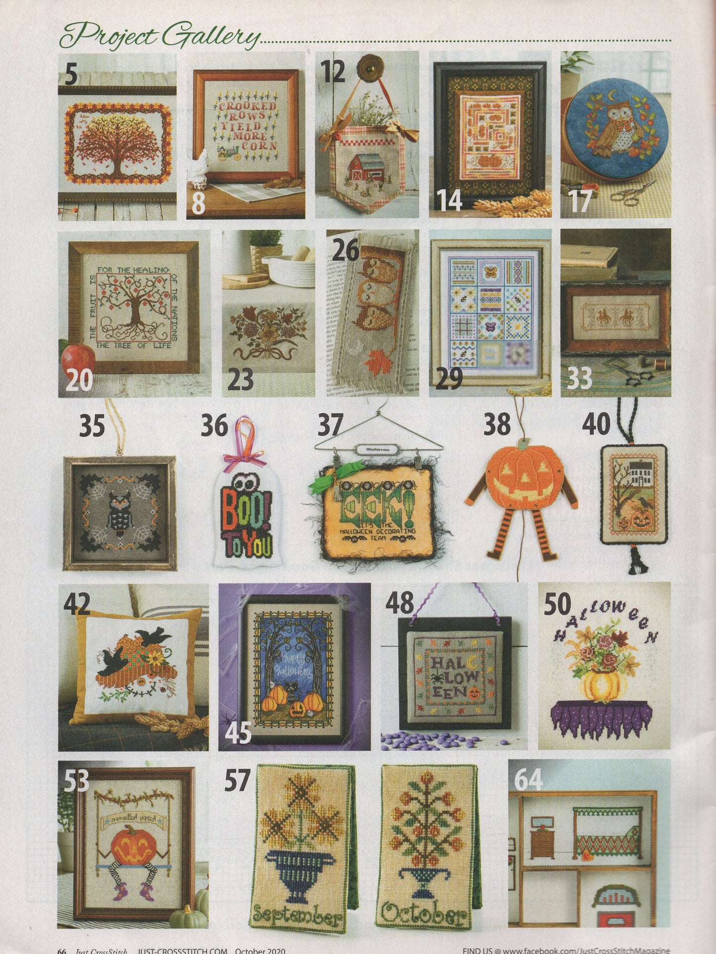Just Cross Stitch, Volume 38, Number 5, October 2020