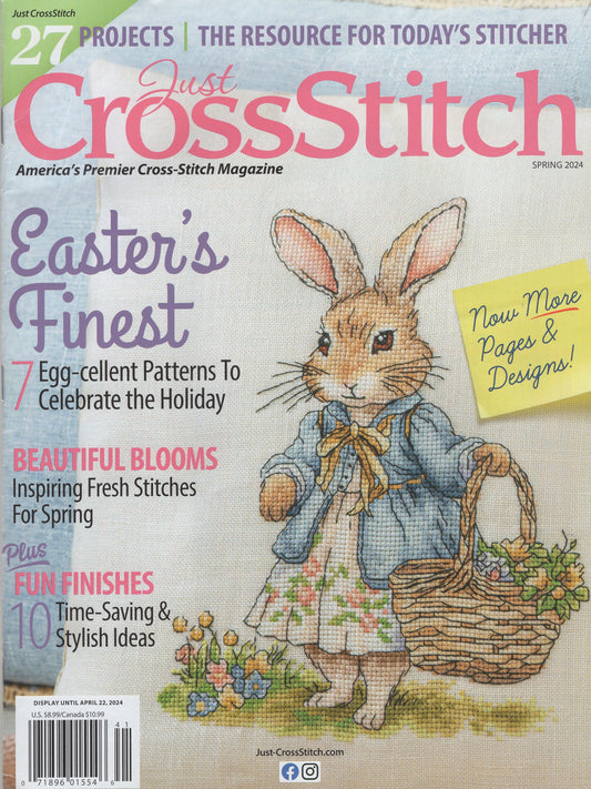 Just Cross Stitch, Volume 42, Number 1, Spring 2024