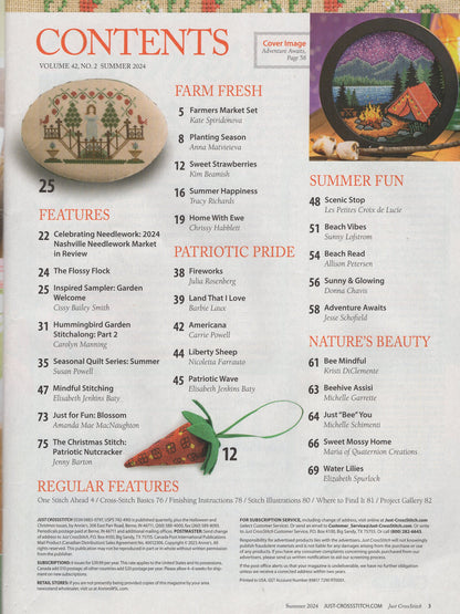 Just Cross Stitch, Volume 42, Number 2, Summer 2024