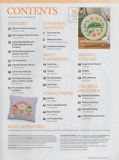 Just Cross Stitch, Volume 43, Number 2, Summer 2025