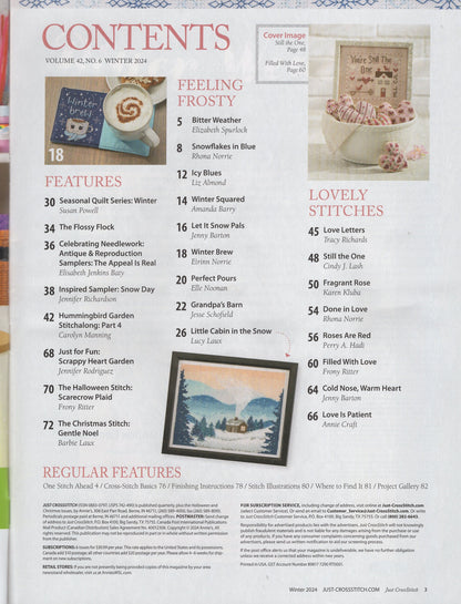 Just Cross Stitch, Volume 42, Number 6, Winter 2024
