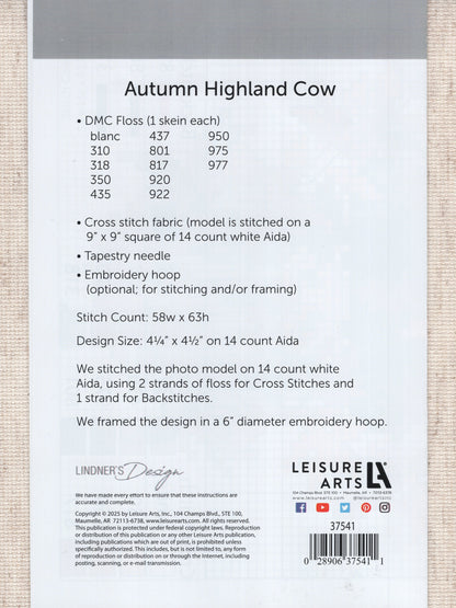Autumn Highland Cow