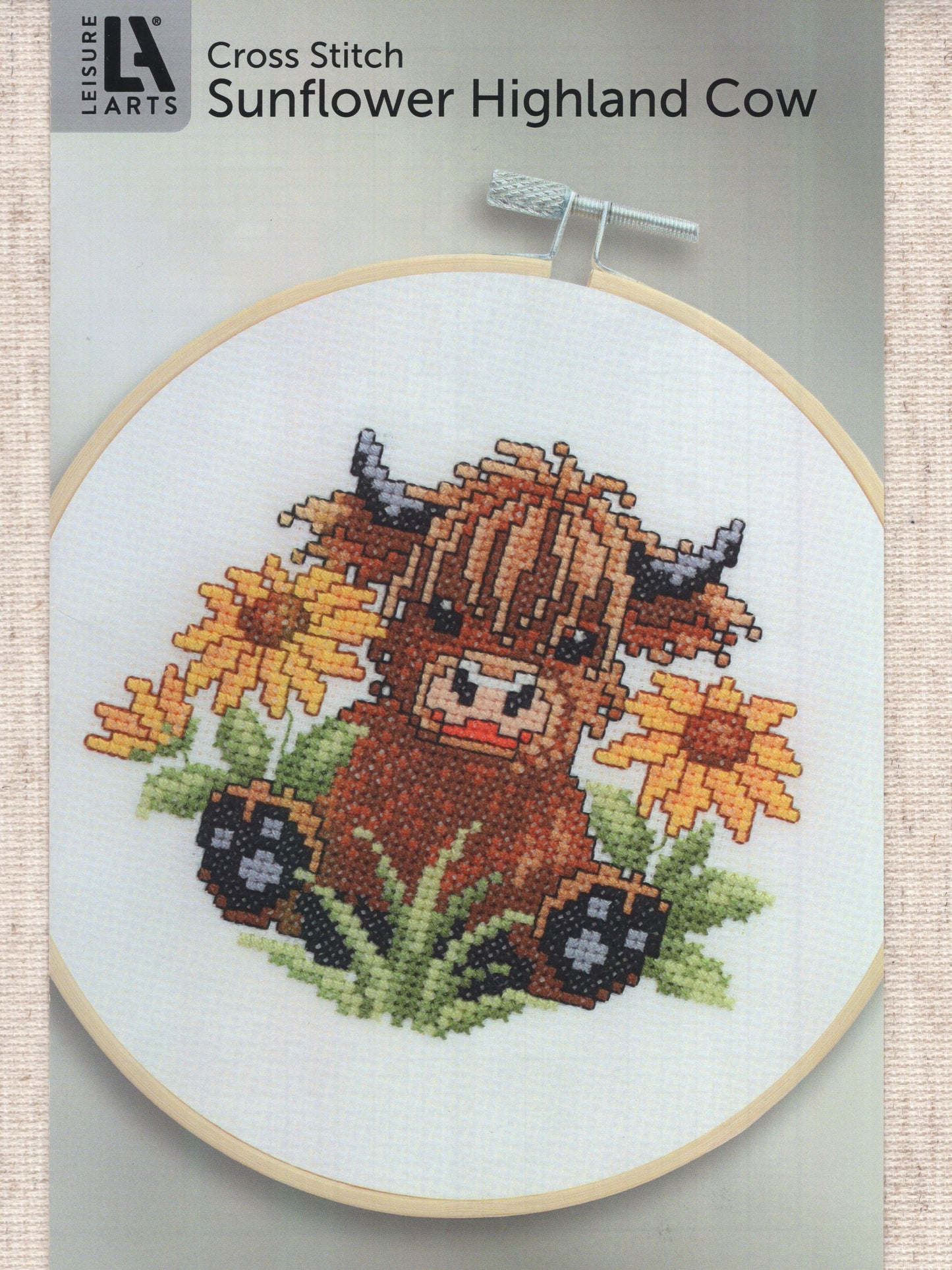 Sunflower Highland Cow