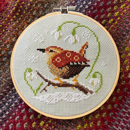 Wren and Snowdrops