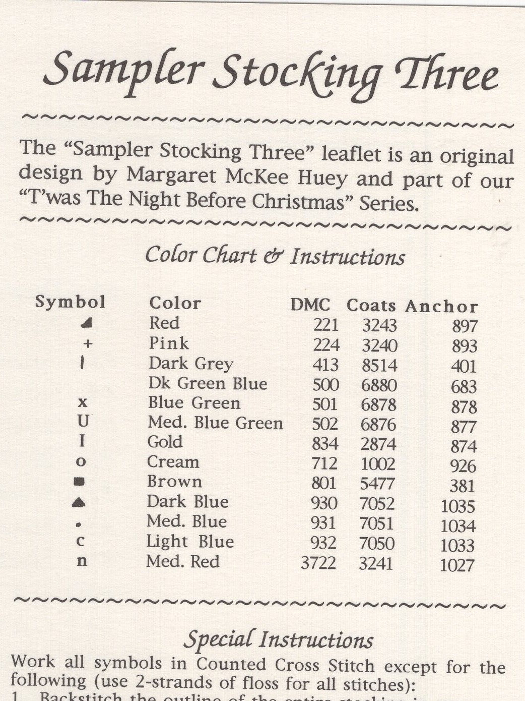 Sampler Stocking Three