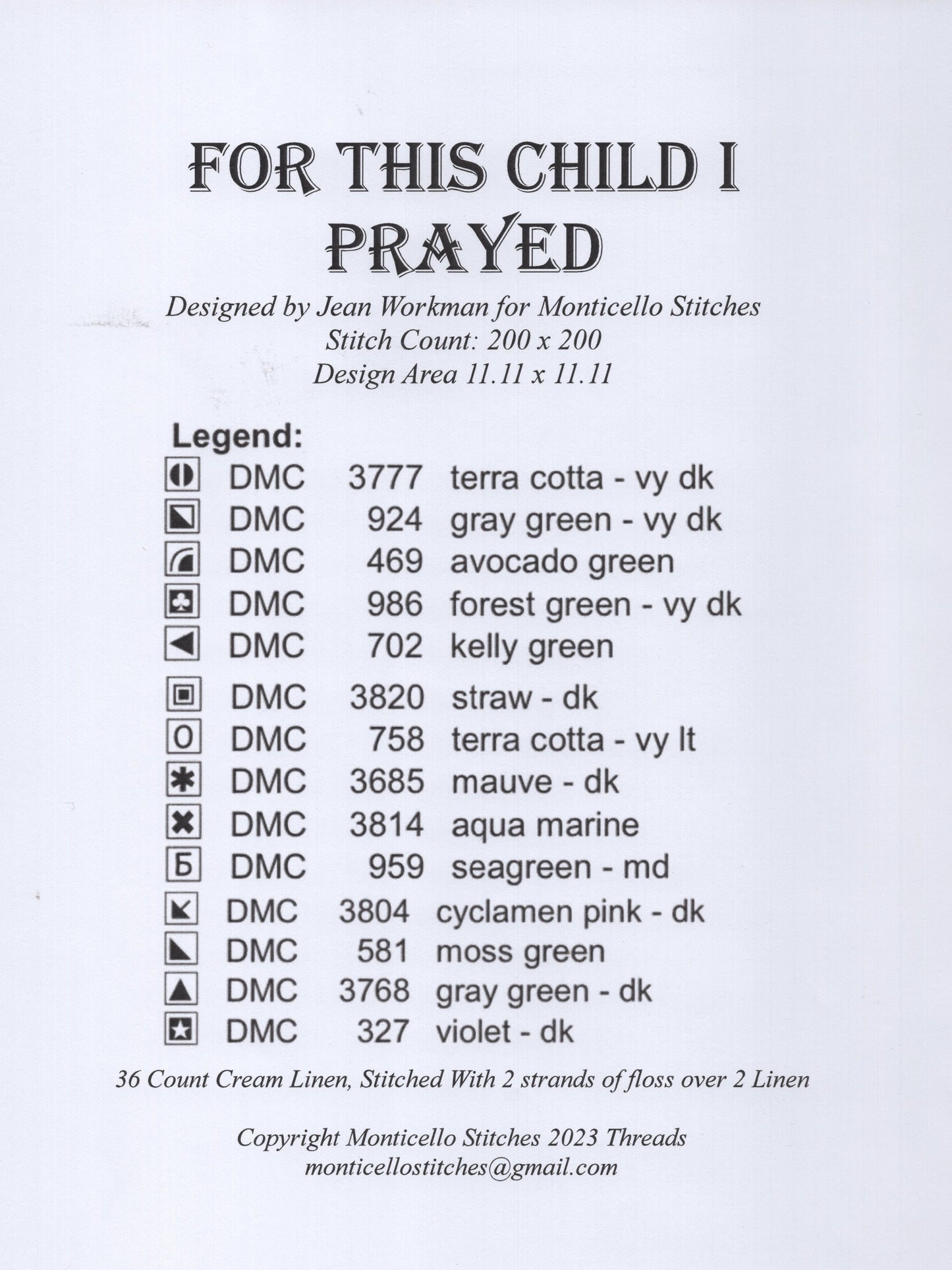 For This Child I Prayed